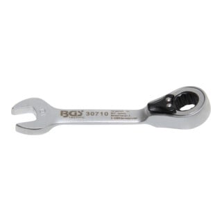 BGS Chiave combinata a cricchetto, corta, reversibile, 10 mm
