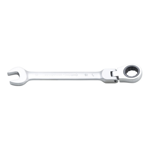BGS Chiave combinata a cricchetto, regolabile, 15 mm