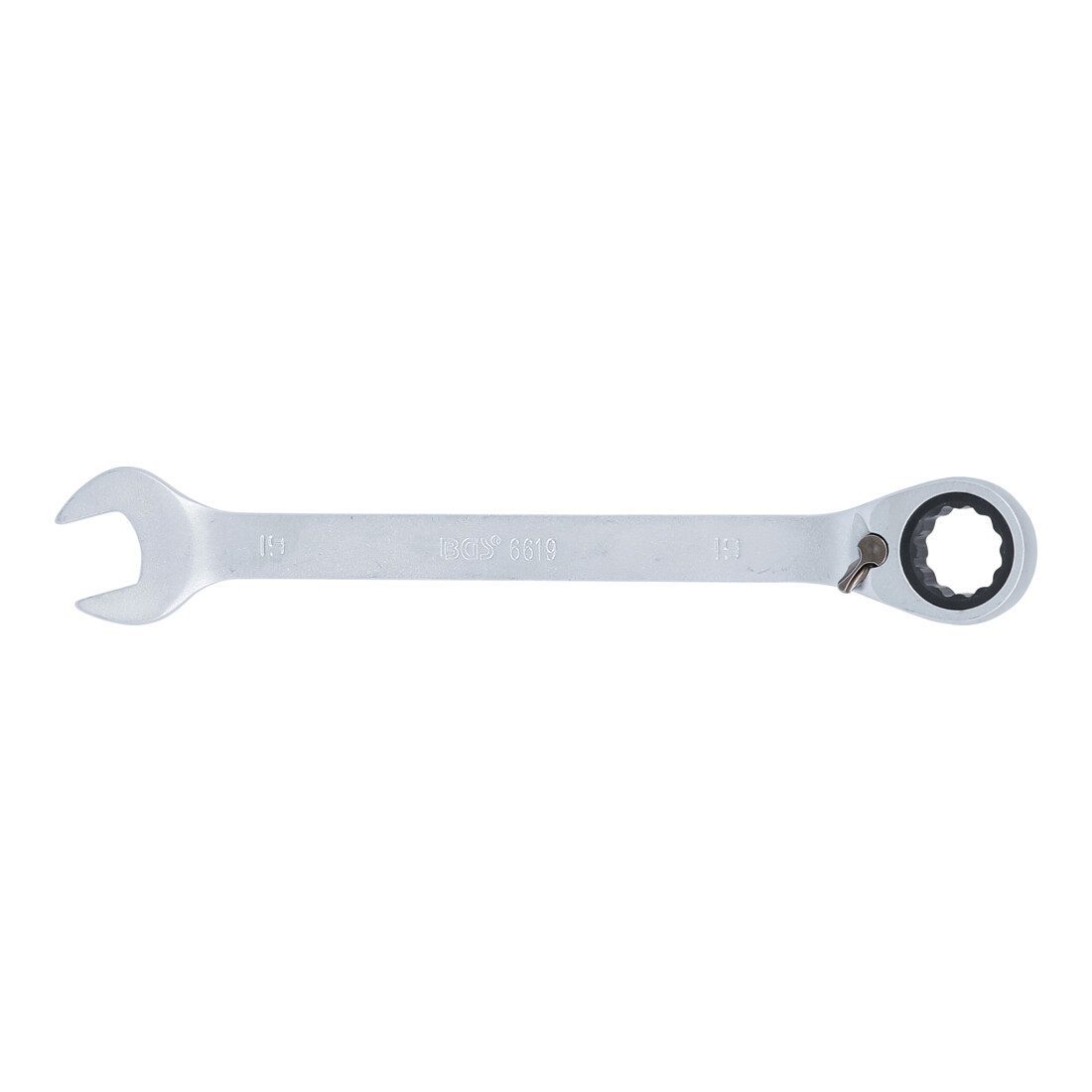 BGS Chiave combinata a cricchetto, reversibile, 19 mm