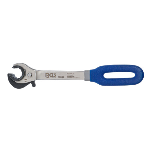 BGS Chiave combinata a doppio cricchetto, con bocca aperta, 11 mm