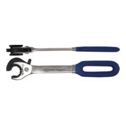 BGS Chiave combinata a doppio cricchetto, con bocca aperta, 15 mm