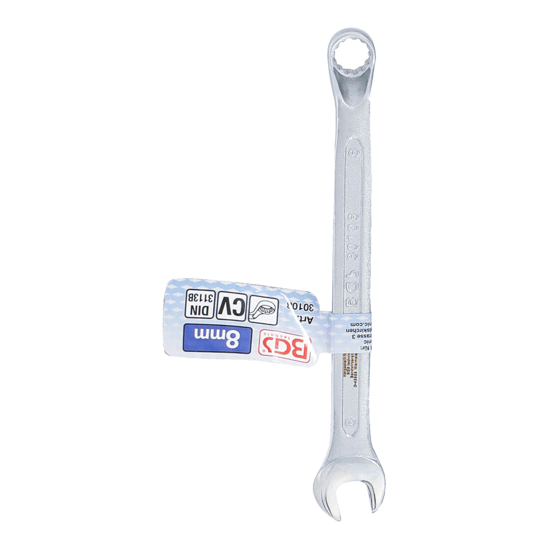 BGS Chiave combinata, piegata, 8 mm