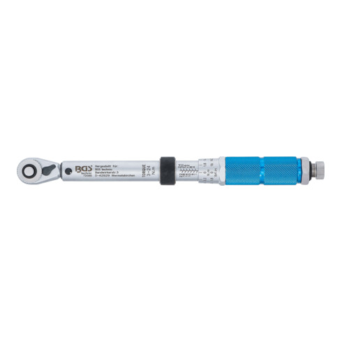 BGS Chiave dinamometrica, attacco quadro esterno 6,3 mm (1/4"), 3 - 24 Nm