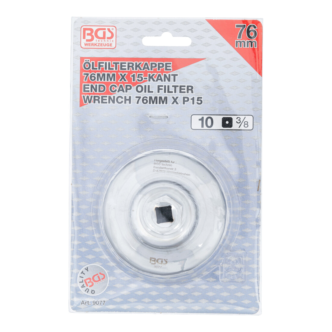 BGS Chiave per filtro dell'olio, 15 lati, Ø 76 mm, per Ford