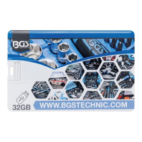 BGS Chiavetta USB, da 32 GB, in formato carta di credito