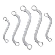BGS Chiavi ad anello doppio con froma a S, apertura 10x11 - 18x19mm, 5pz.-3