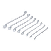 BGS Chiavi poligonali doppie, a gomito, apertura 6x7 - 20x22mm, 8pz.