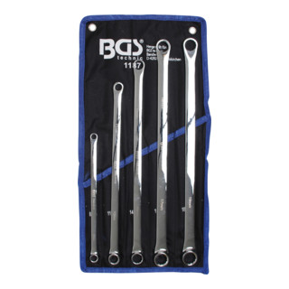 BGS Chiavi poligonali doppie extra lunghe, apertura 8 - 19mm, 5pz.