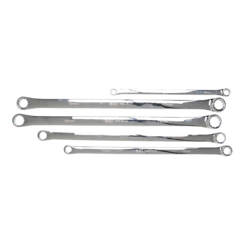 BGS Chiavi poligonali doppie extra lunghe, apertura 8 - 19mm, 5pz.