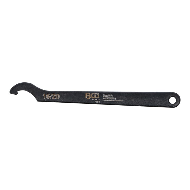 BGS Clé à fourche avec ergot, 16 - 20 mm