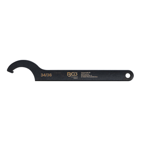 BGS Clé à fourche avec ergot, 34 - 36 mm