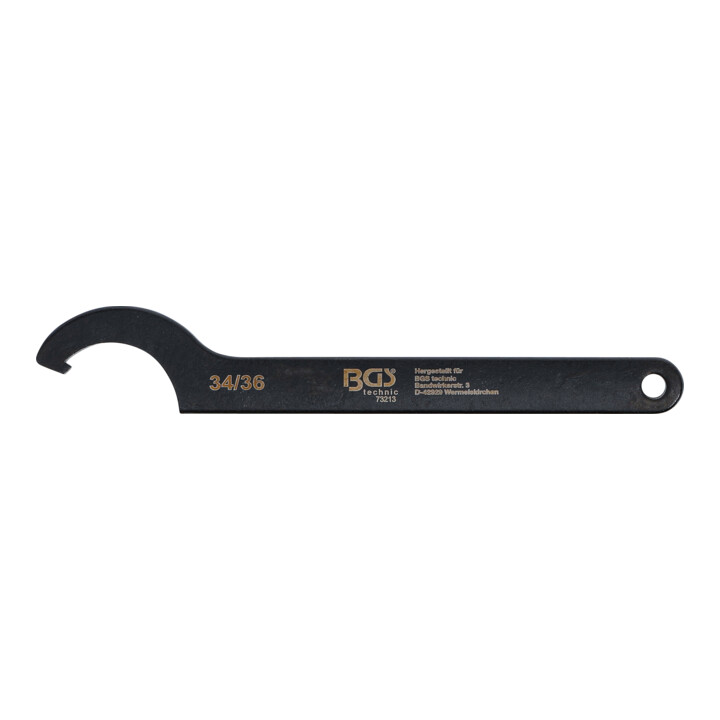 BGS Clé à fourche avec ergot, 34 - 36 mm