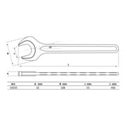 BGS Clé à fourche DIN 894 55 mm-3