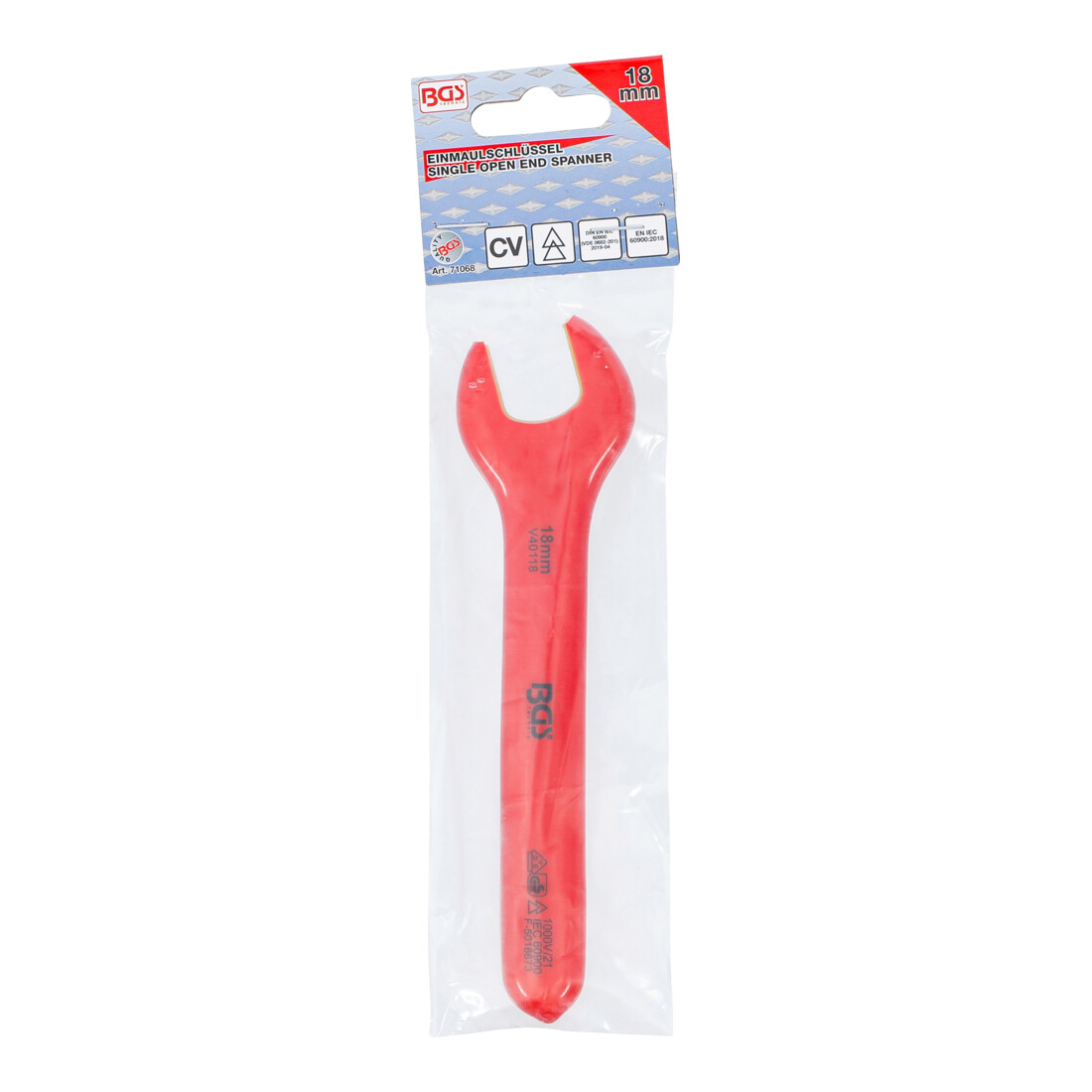 BGS Clé à fourche VDE 18 mm