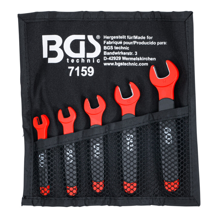 BGS Clé à fourche VDE 7 - 14 mm 5 pièces