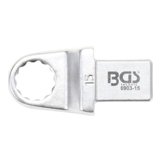 BGS Clé annulaire 15 mm Empreinte 14 x 18 mm