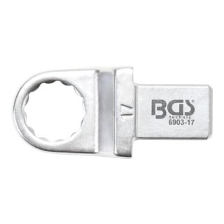 BGS Clé annulaire 17 mm Empreinte 14 x 18 mm
