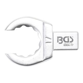 BGS Clé annulaire ouverte 17 mm Empreinte 9 x 12 mm