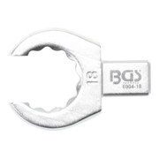 BGS Clé annulaire ouverte 18 mm Empreinte 9 x 12 mm