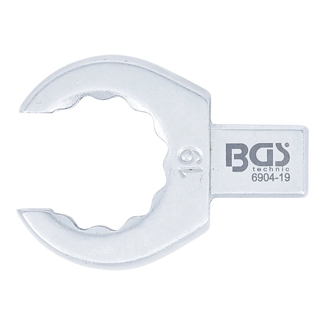 BGS Clé annulaire ouverte 19 mm Empreinte 9 x 12 mm