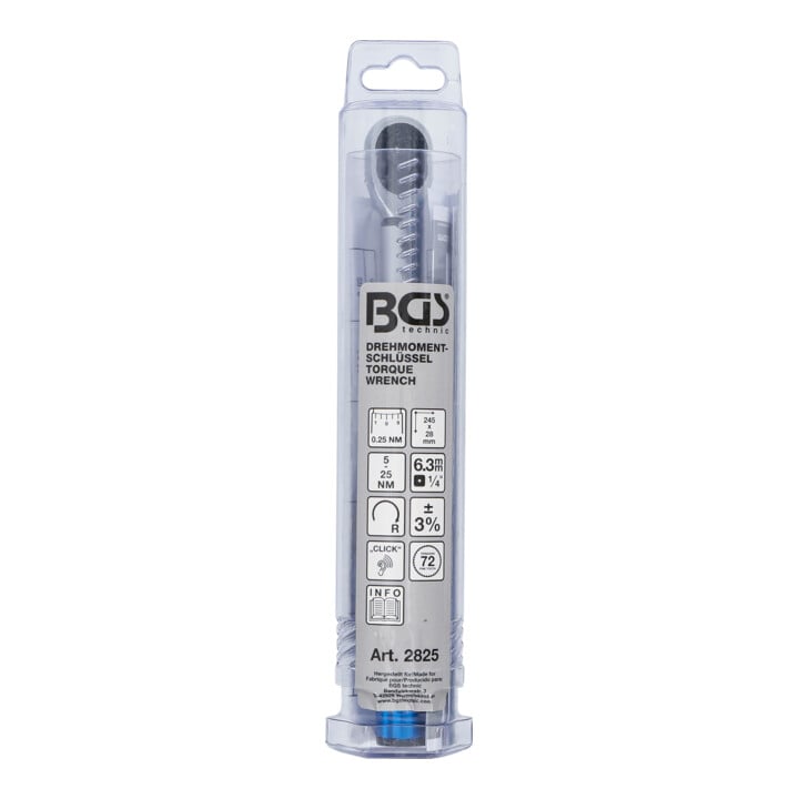 BGS Clé dynamométrique 6,3 mm (1/4") 5 - 25 Nm