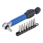 BGS Clé dynamométrique, sortie hexagonale interne 6,3 mm (1/4"), 2 - 10 Nm, avec jeu de bits, 9 pièces-5