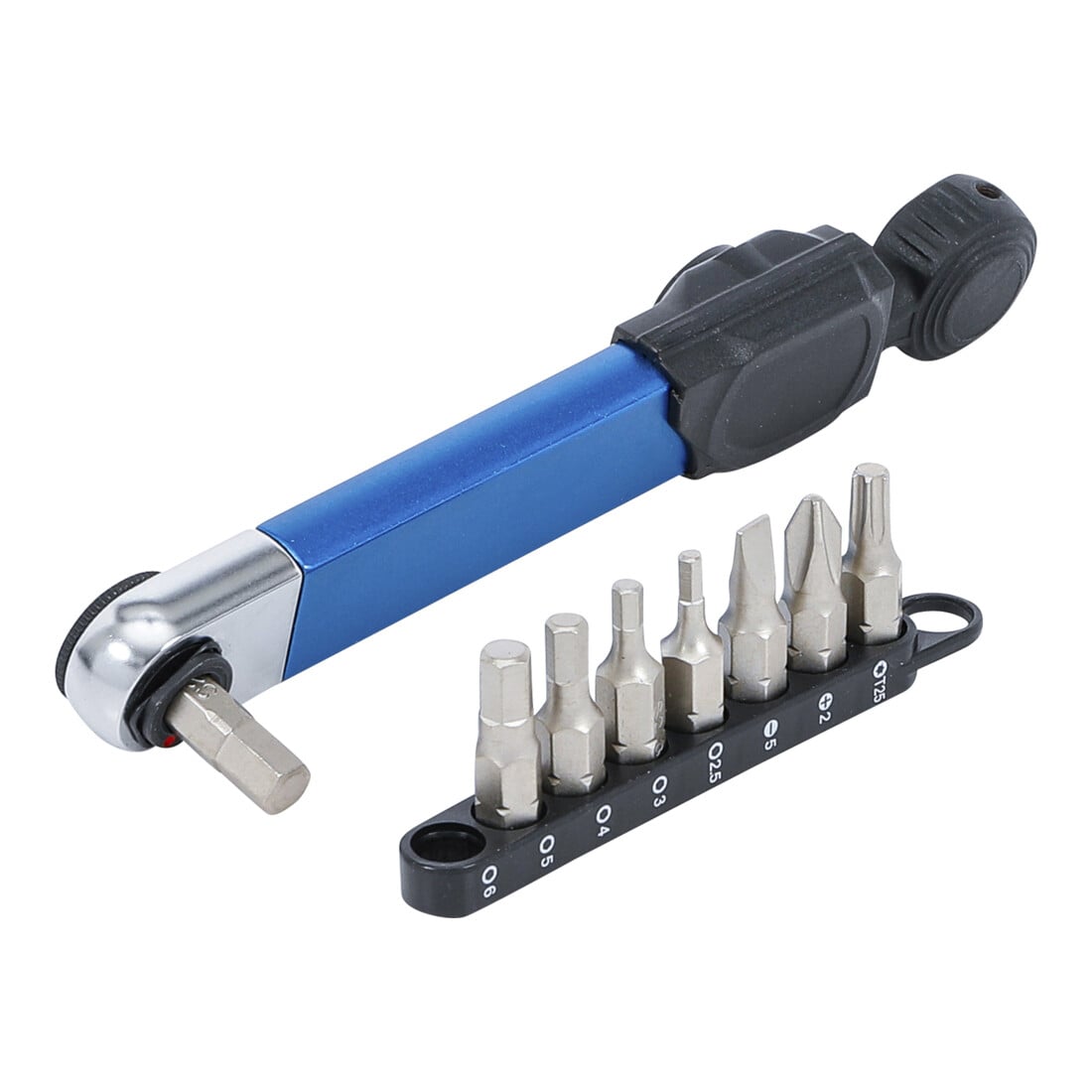 BGS Clé dynamométrique, sortie hexagonale interne 6,3 mm (1/4"), 2 - 10 Nm, avec jeu de bits, 9 pièces
