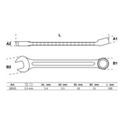 BGS Clé mixte 5,5 mm-2