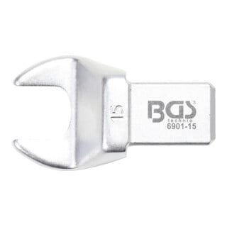 BGS Clé plate 15 mm Empreinte 14 x 18 mm