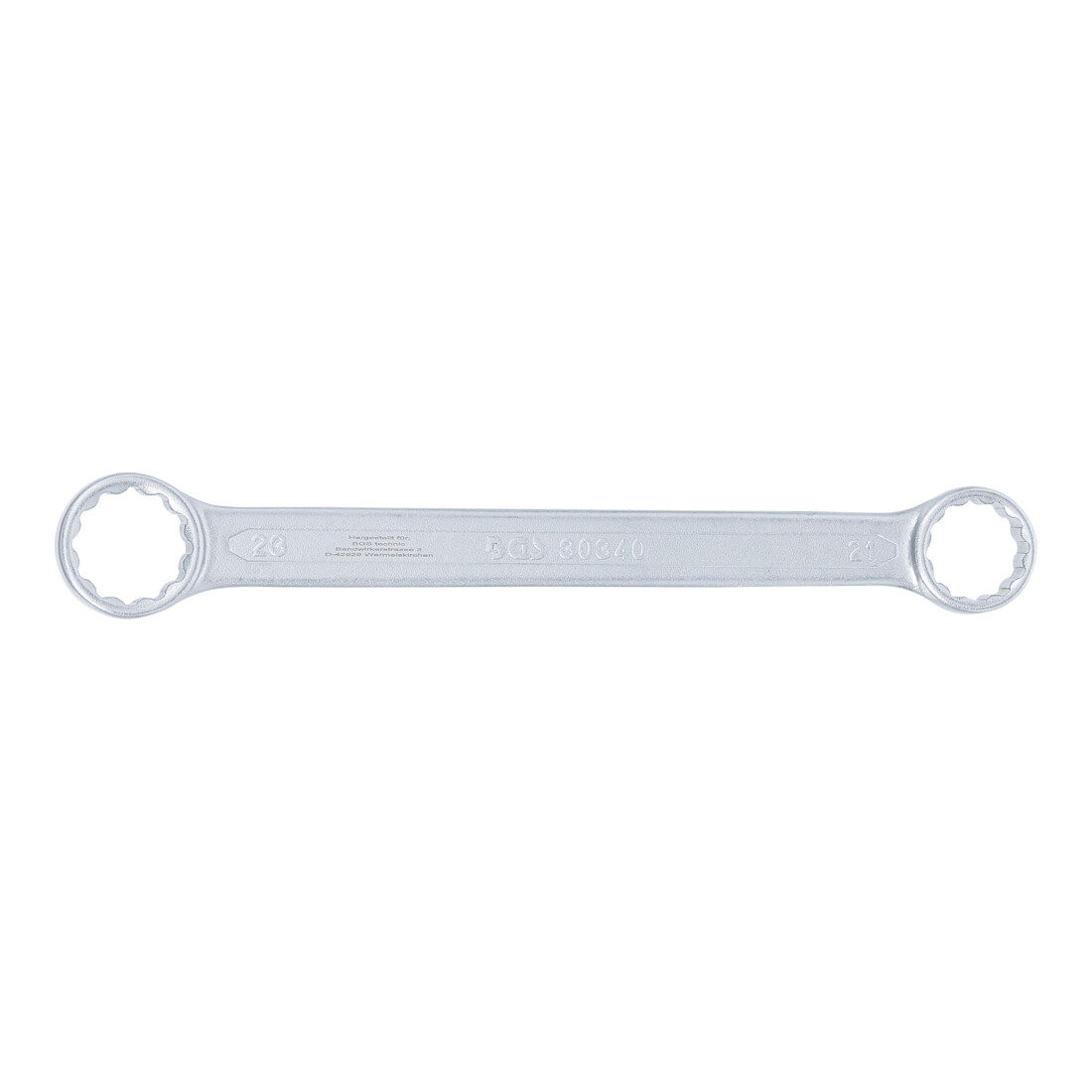BGS Clé polygonales double embouts extra plate 21 x 23 mm