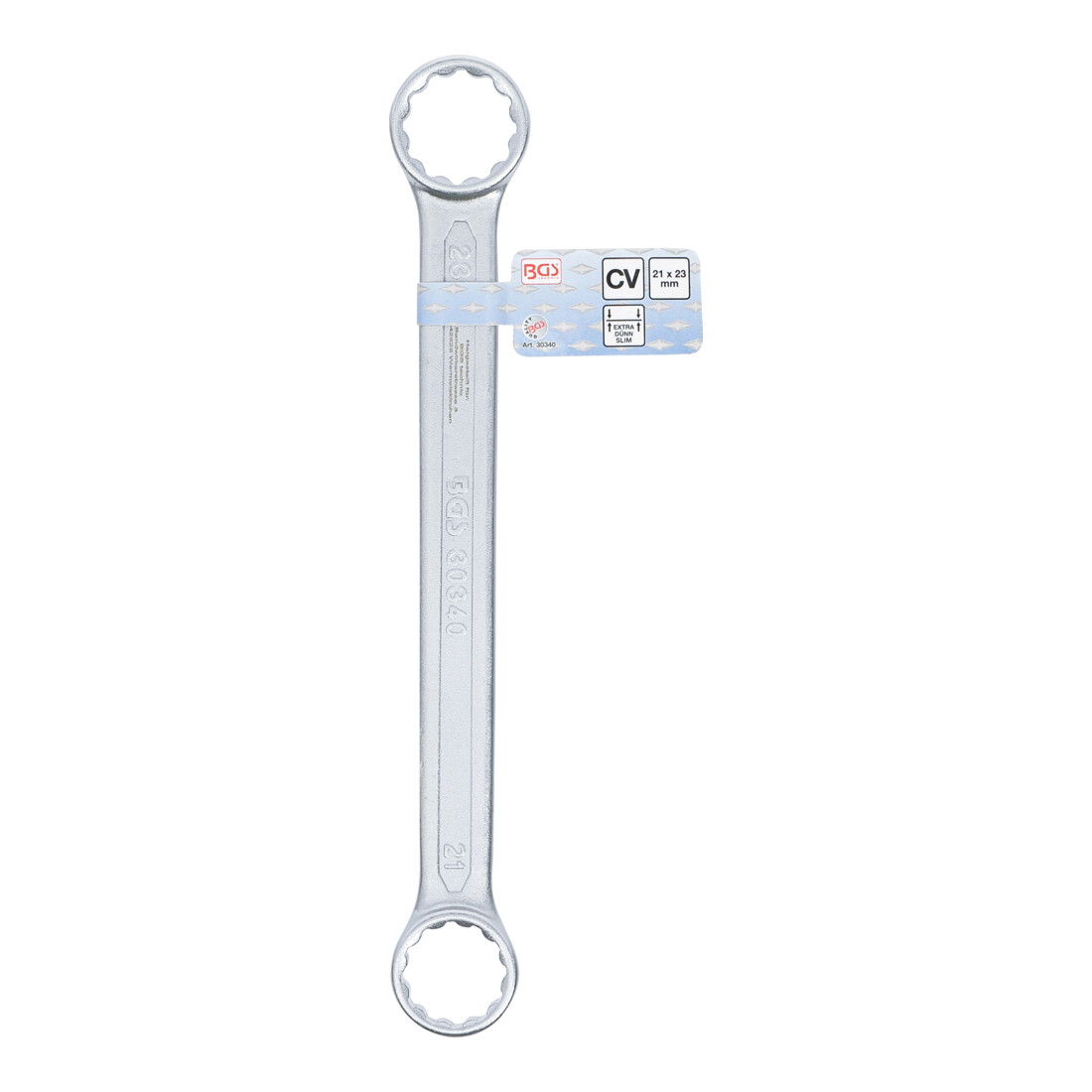 BGS Clé polygonales double embouts extra plate 21 x 23 mm
