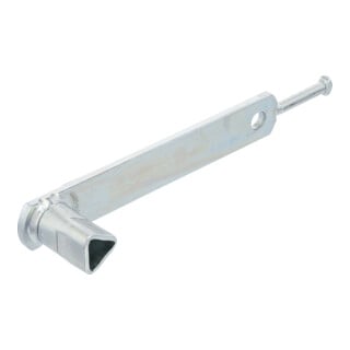 BGS Clé trois pans pour postes de barrière à serrure triangulaire M12