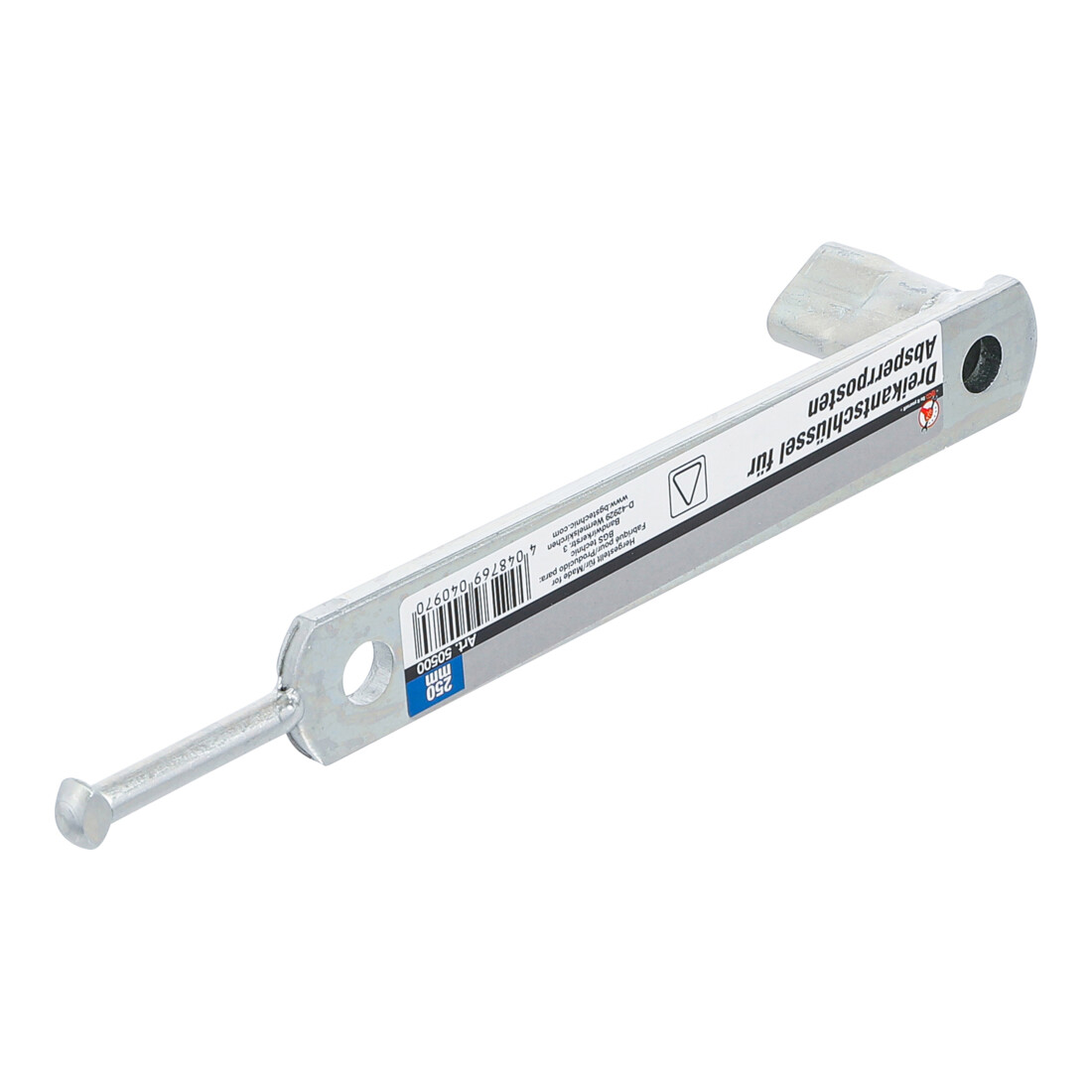 BGS Clé trois pans pour postes de barrière à serrure triangulaire M12