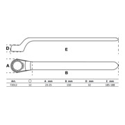 BGS Clé VDE annulaire simple contre-coudées 12 mm-4