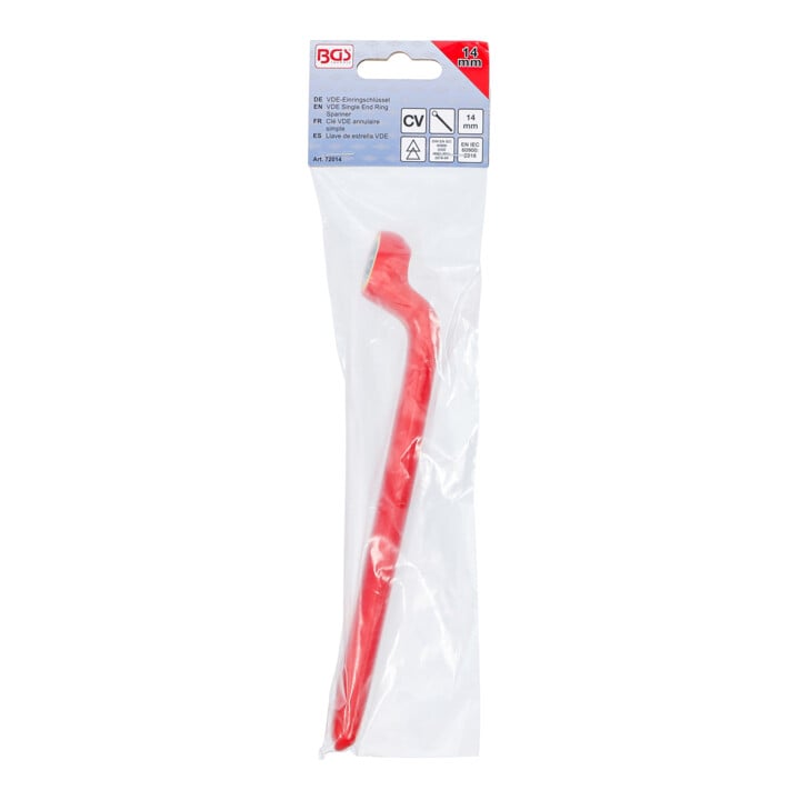 BGS Clé VDE annulaire simple contre-coudées 14 mm