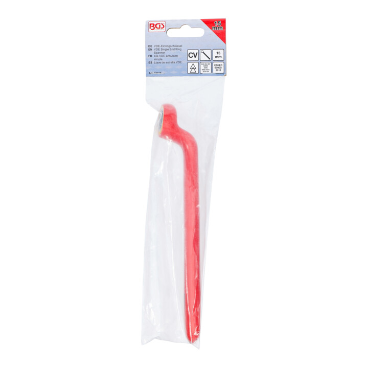 BGS Clé VDE annulaire simple contre-coudées 15 mm