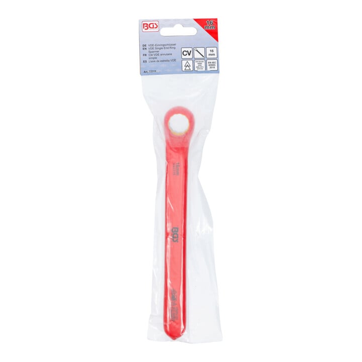 BGS Clé VDE annulaire simple contre-coudées 16 mm