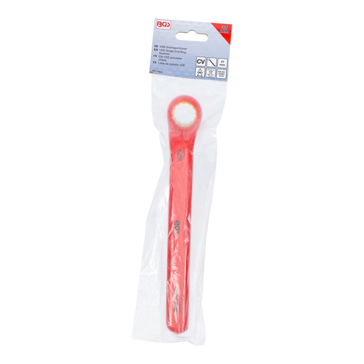 BGS Clé VDE annulaire simple contre-coudées 21 mm
