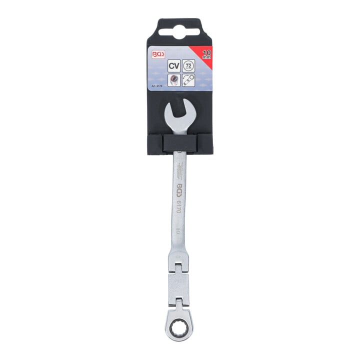 BGS Clés mixtes à cliquet à double articulation pliable 10 mm