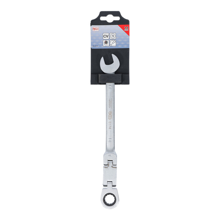 BGS Clés mixtes à cliquet à double articulation pliable 14 mm