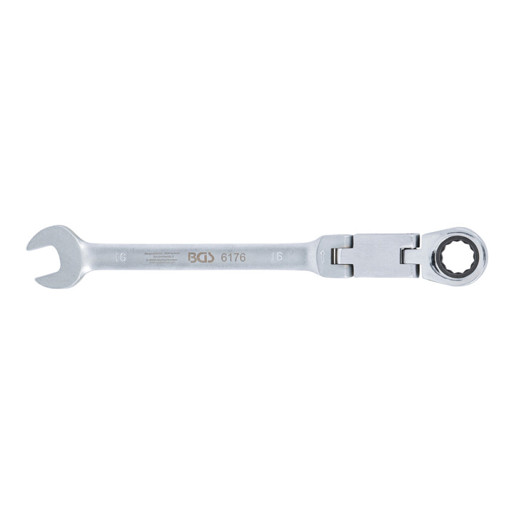 BGS Clés mixtes à cliquet à double articulation pliable 16 mm