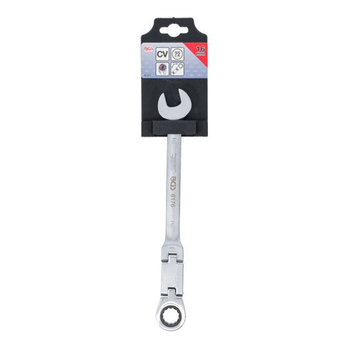 BGS Clés mixtes à cliquet à double articulation pliable 16 mm