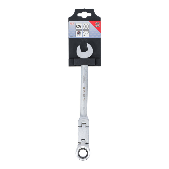 BGS Clés mixtes à cliquet à double articulation pliable 16 mm