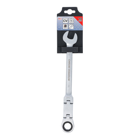 BGS Clés mixtes à cliquet à double articulation pliable 18 mm