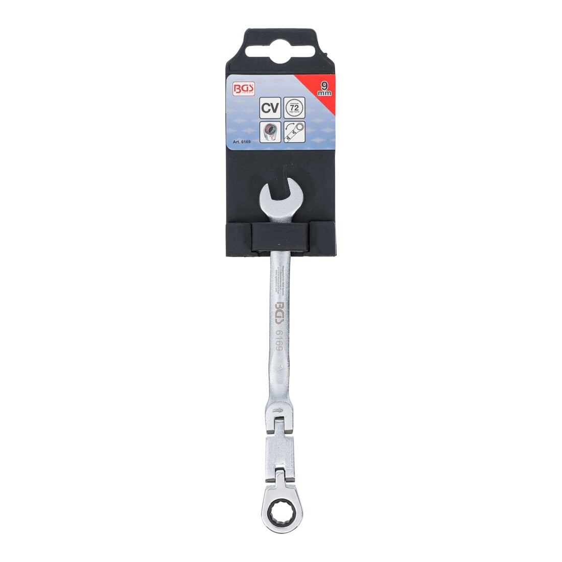 BGS Clés mixtes à cliquet à double articulation pliable 9 mm