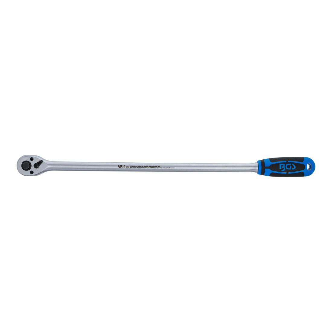 BGS Cliquet à renvoi, extra long, sortie carré extérieur 10 mm (3/8"), 455 mm