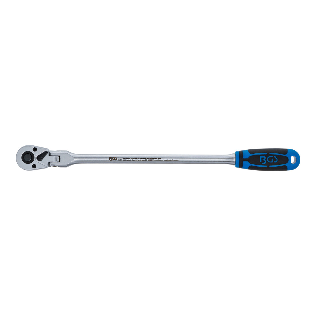 BGS Cliquet articulé, verrouillable, extra long, carré extérieur 6,3 mm (1/4"), 304 mm