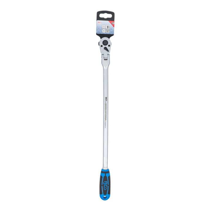 BGS Cliquet articulé, verrouillable, extra long, sortie carré extérieur 10 mm (3/8"), 457 mm
