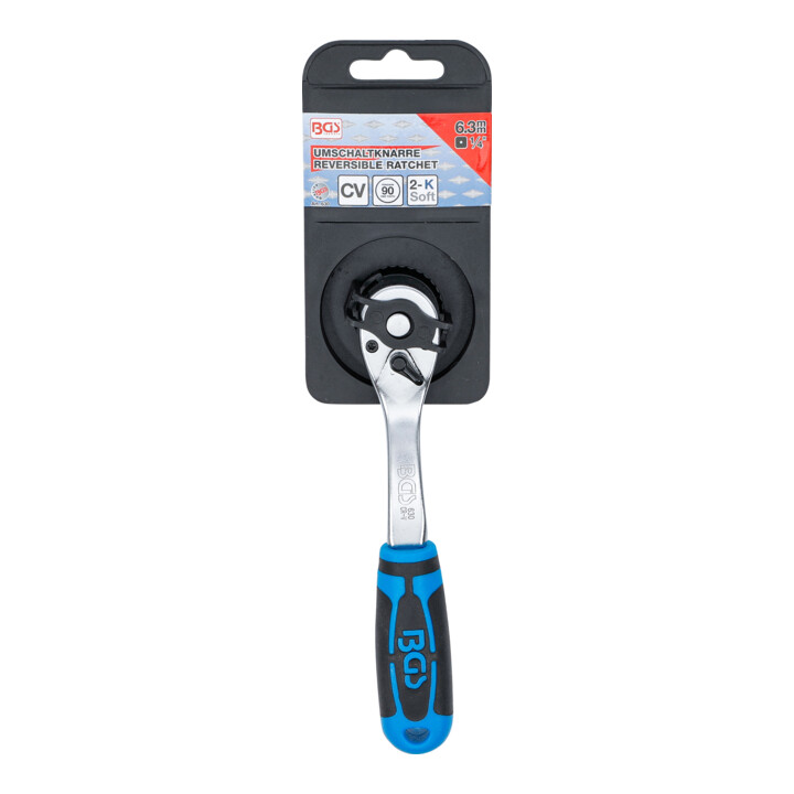 BGS Cliquet réversible à denture fine 6,3 mm (1/4")
