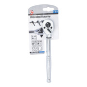 BGS Cliquet réversible, acier plein, denture fine, 3-en-1, entraînement carré extérieur 6,3 mm (1/4") / 10 mm (3/8") / 12,5 mm (1/2")-5